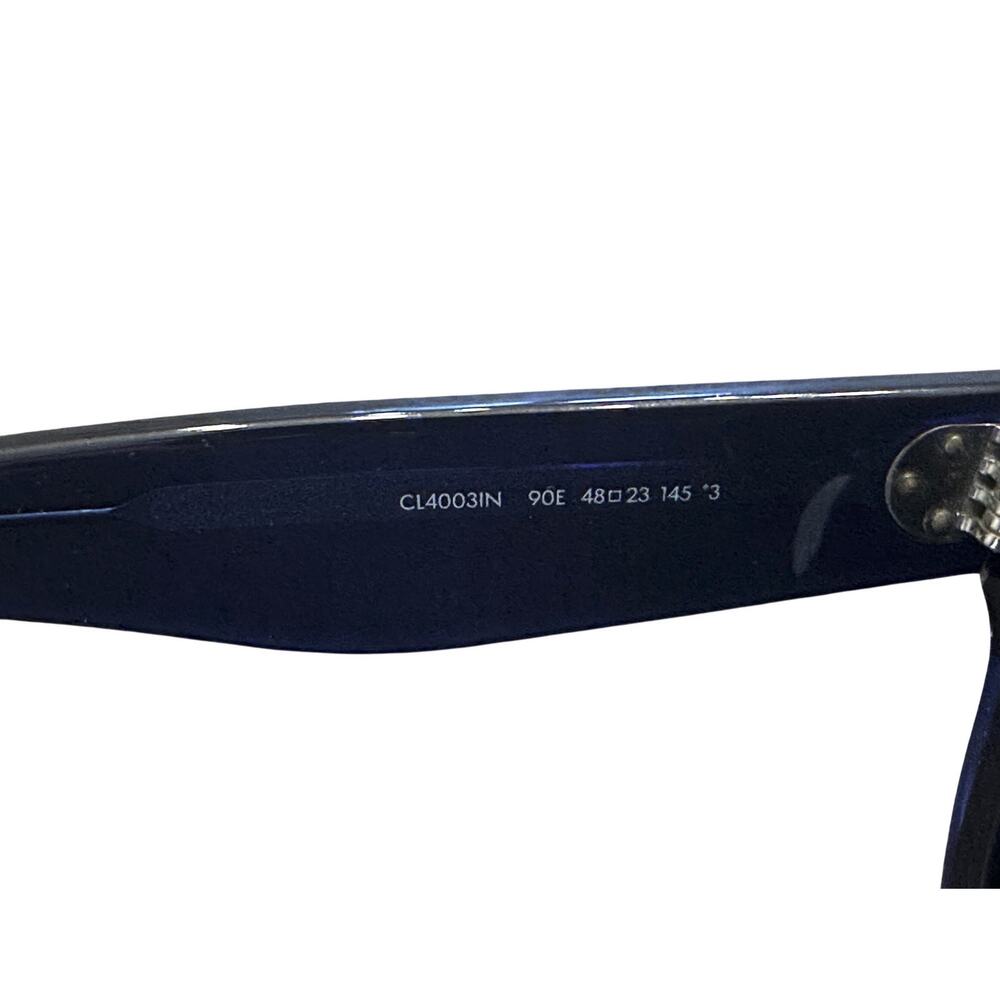 Celine CL4003IN 90E Baby Audrey Blue Frame Brown Gradient Oval Sunglasses - Picture 8 of 9